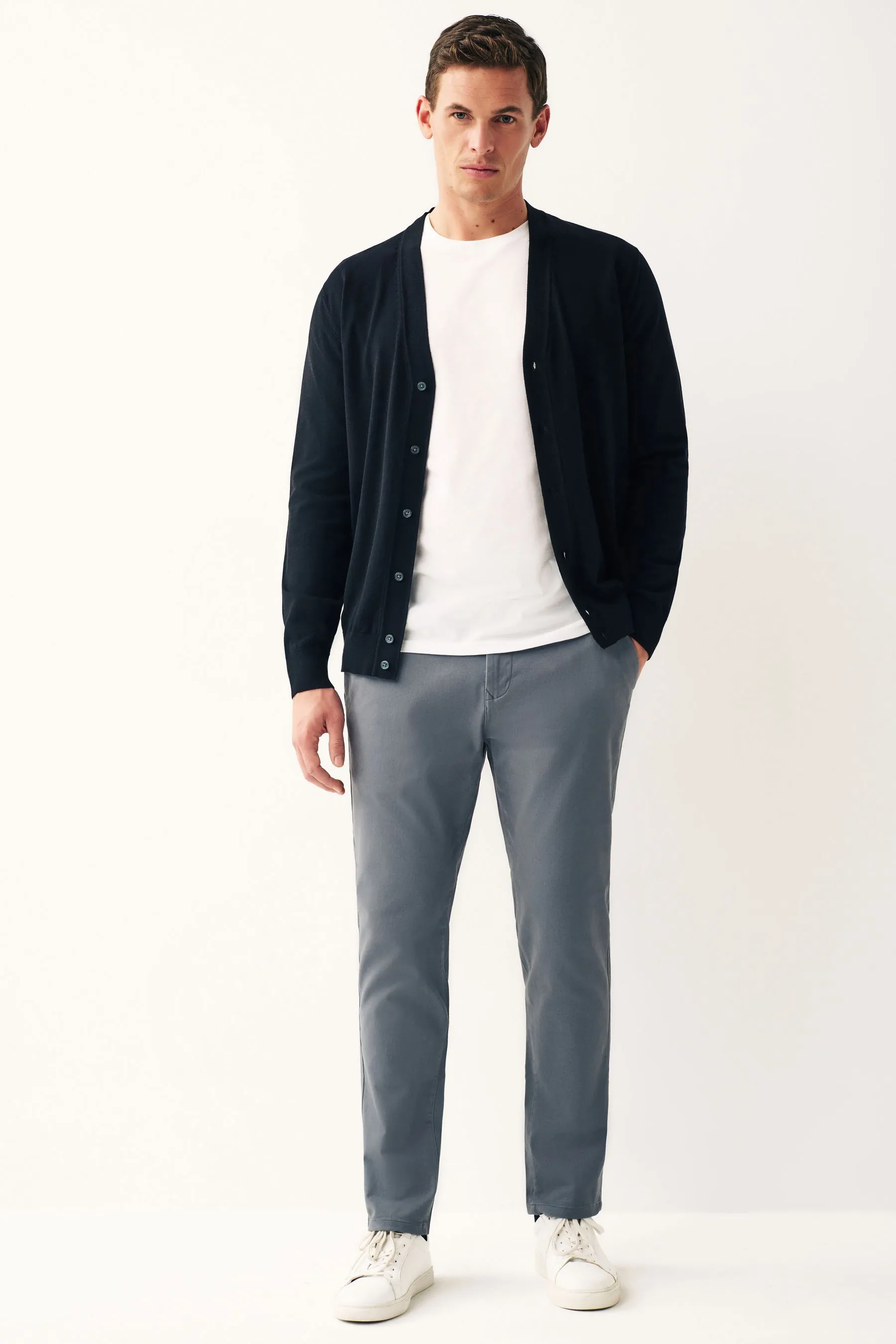 Stretch Chinos Pantaloni Vestibilità slim     